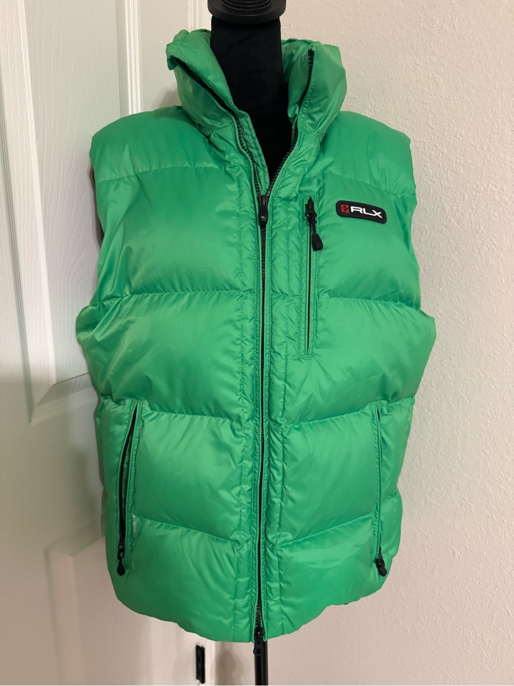 RLX Ralph Lauren Green Down Puffer Vest